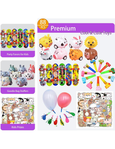 Kit de Fiesta 124 Piezas MSOOIIO para Niños 4-10 Años