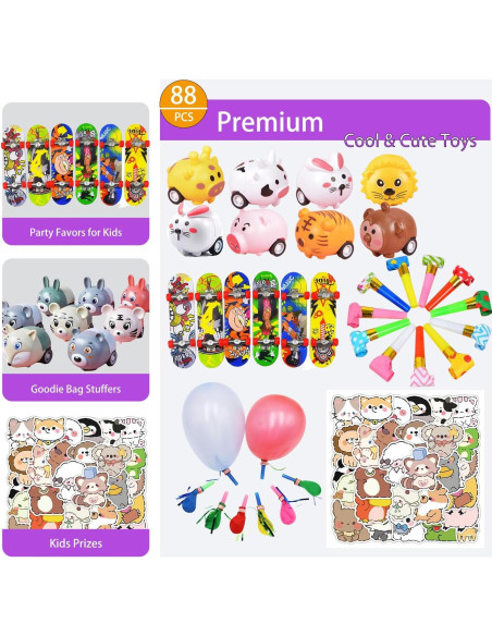 Kit de Fiesta 124 Piezas MSOOIIO para Niños 4-10 Años