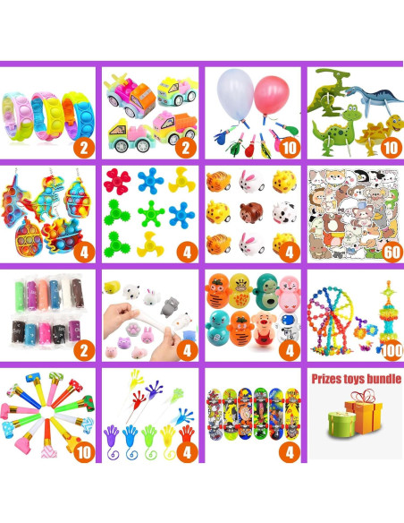 Kit de Fiesta 124 Piezas MSOOIIO para Niños 4-10 Años