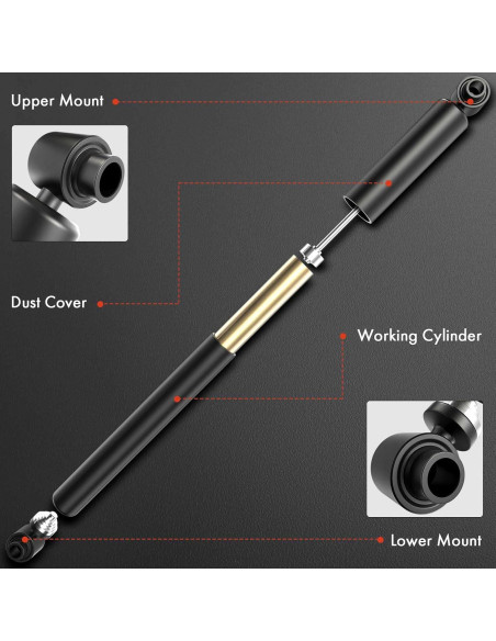 Amortiguadores Traseros A-Premium para Toyota Corolla 1980-1987