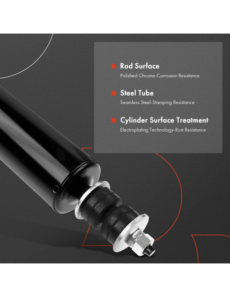 Amortiguadores Traseros A-Premium para Toyota Corolla 1980-1987