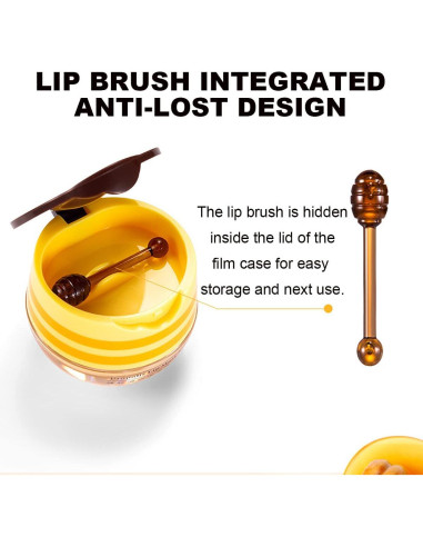 Bálsamo Labial de Miel Alisesun - 4 Piezas Hidratante 5.5g