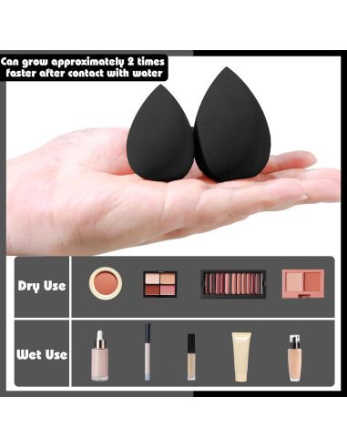 Juego de 36 Brochas de Maquillaje Negras HGHDBT Profesional