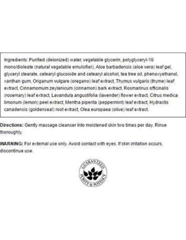 Limpiador Facial de Aceite de Árbol de Té Swanson 237 ml