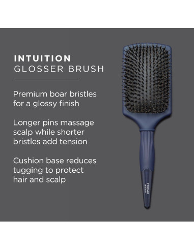 Cepillo Paddle de Cerda de Jabalí Fromm Intuition Glosser Azul
