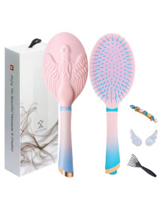 Cepillo Desenredante AORNTAE Rosa - Anti-Estático y Suave