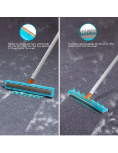 Rastrillo para Alfombra JollLax 102.5 cm - Eliminador de Pelo y Suciedad 2