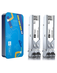 Módulo SFP H!Fiber 1.25G Multimodo 850nm 550m Paquete de 2