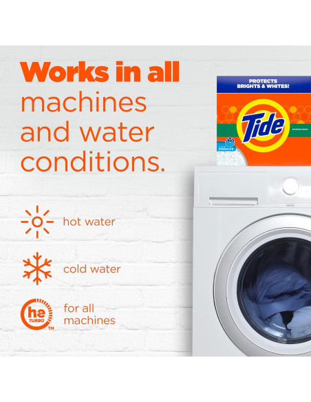 Detergente en polvo Tide 4.03 kg primavera de montaña HE Turbo