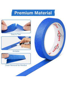 Cinta de Pintor Azul Ealyder Tape 4 Rollos 2.39 cm x 20 m 2