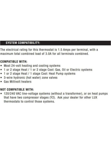 Termostato Programable 7 Días LUX LTX9100U Digital 24V
