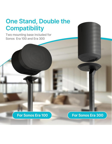 Soportes para Altavoces Sonos Era 100 y 300 PEGZONE, Metal, 71.4 cm