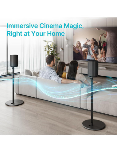 Soportes para Altavoces Sonos Era 100 y 300 PEGZONE, Metal, 71.4 cm