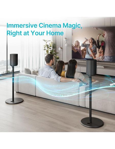 Soportes para Altavoces Sonos Era 100 y 300 PEGZONE, Metal, 71.4 cm