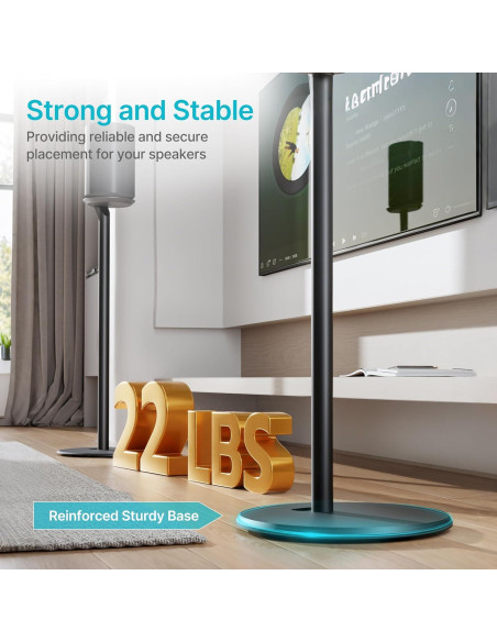 Soportes para Altavoces Sonos Era 100 y 300 PEGZONE, Metal, 71.4 cm