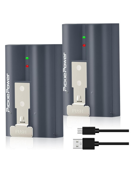 Paquete de 2 Baterías Recargables Pickle Power 6040mAh para Ring Paquete de 2 Baterías Recargables Pickle Power 6040mAh para Ring