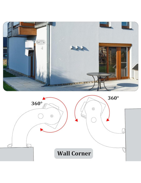 Soporte de Pared de Esquina Metal Voyaux para Wyze Cam - Paquete de 2 Soporte de Pared de Esquina Metal Voyaux para Wyze Cam - Paquete de 2