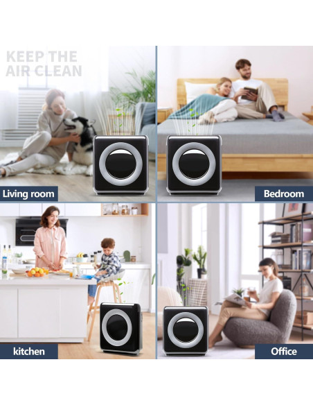 Paquete de 4 Filtros HEPA Midiex AP-1512HH para Purificadores