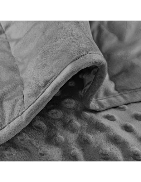 Manta con peso reversible ALANSMA 6.8 kg gris 203x152 cm