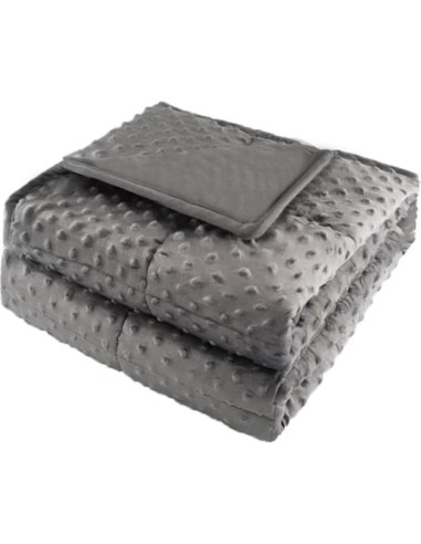 Manta con peso reversible ALANSMA 6.8 kg gris 203x152 cm