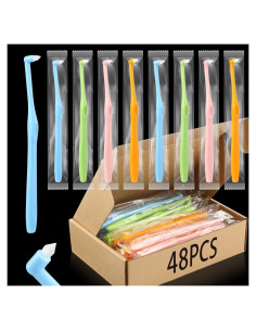 48 Cepillos de Dientes con Punta Final Qinyoung - Limpieza Detallada