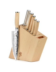 Conjunto de cuchillos Shun Premier Blonde 7 piezas con bloque