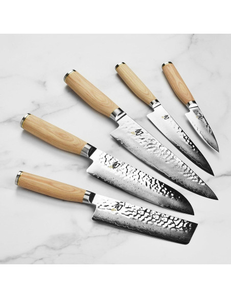 Conjunto de cuchillos Shun Premier Blonde 7 piezas con bloque