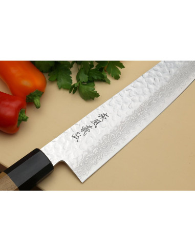Cuchillo de Chef Japonés Yoshihiro Gyuto Damasco 21cm VG10