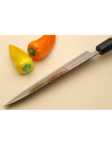 Cuchillo de Chef Japonés Yoshihiro Gyuto Damasco 21cm VG10