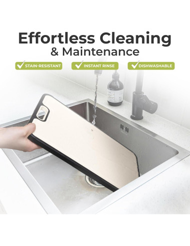 Tabla de Cortar de Titanio 40.64x27.94 cm con Afilador - essentialNook