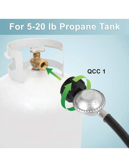 Regulador de Gas Universal SHINESTAR 2 Pies con Manguera