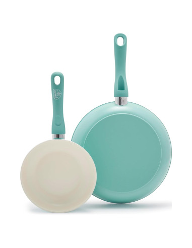 Juego de Sartenes Antiadherentes GreenLife Soft Grip 7" y 10"