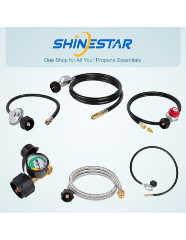 Regulador de Gas Universal SHINESTAR 2 Pies con Manguera