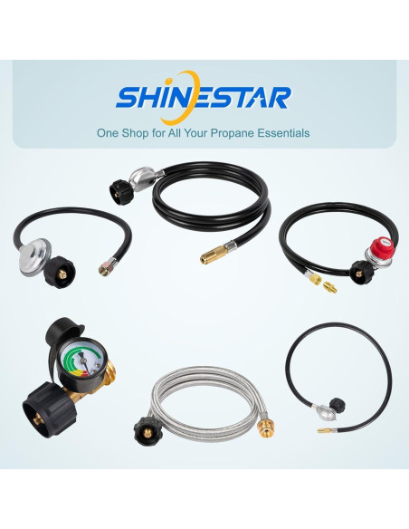 Regulador de Gas Universal SHINESTAR 2 Pies con Manguera