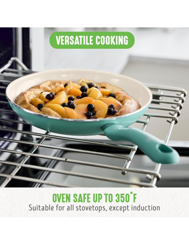 Juego de Sartenes Antiadherentes GreenLife Soft Grip 7" y 10"