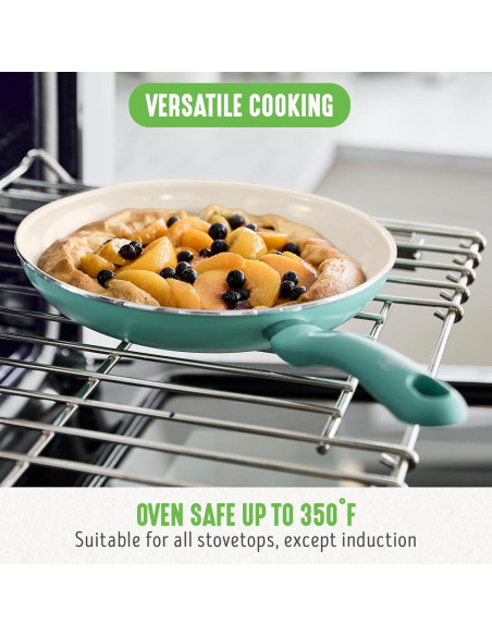 Juego de Sartenes Antiadherentes GreenLife Soft Grip 7" y 10"