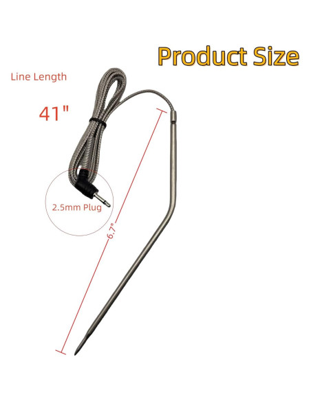 Sonda de Reemplazo para Termómetro de Carne Thermopro 17cm