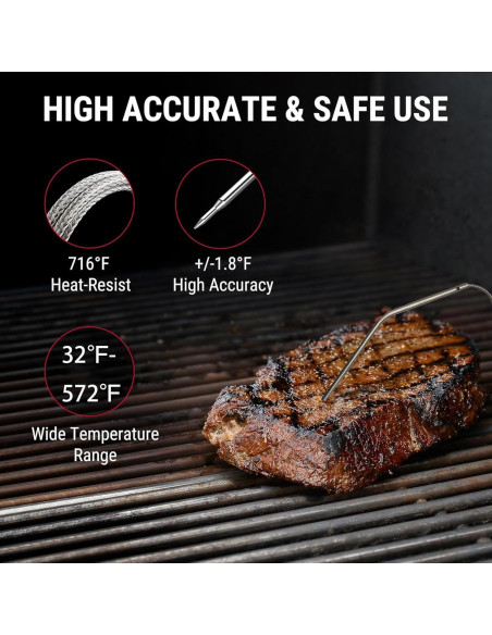 Sonda de Reemplazo para Termómetro de Carne Thermopro 17cm