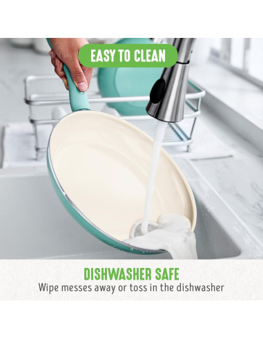 Juego de Sartenes Antiadherentes GreenLife Soft Grip 7" y 10"