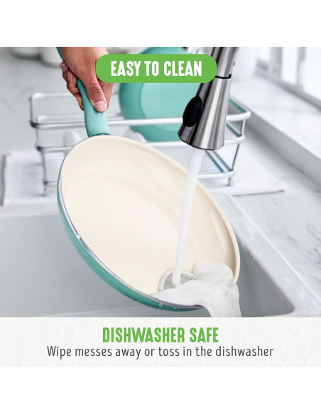 Juego de Sartenes Antiadherentes GreenLife Soft Grip 7" y 10"