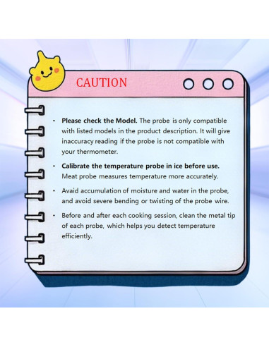 Sonda de Reemplazo para Termómetro de Carne Thermopro 17cm