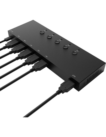 Conmutador HDMI 5 Puertos ZUZONG 4K 60Hz Control Remoto