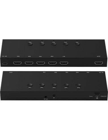 Conmutador HDMI 5 Puertos ZUZONG 4K 60Hz Control Remoto