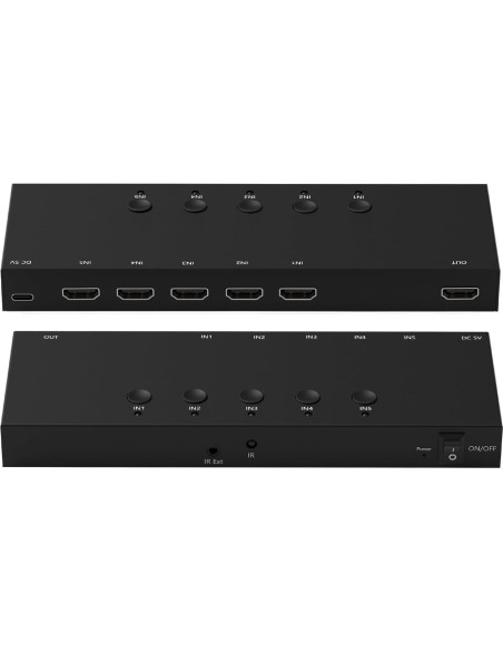 Conmutador HDMI 5 Puertos ZUZONG 4K 60Hz Control Remoto