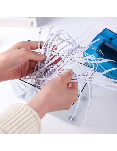 Mini Trituradora Manual Kakalote Azul para Papel y Documentos