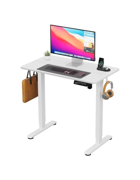 Escritorio de Pie Eléctrico JYLH JOYSEEKER 35" Blanco Ajustable