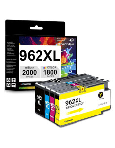 Cartuchos de Tinta 962XL MANNERES para HP OfficeJet Pro - 4 Piezas