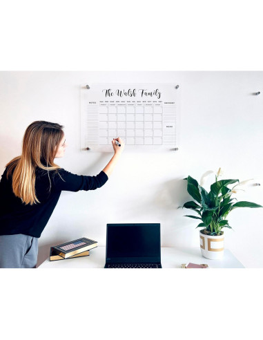 Calendario de Pared Acrílico Personalizado 2025 - Clicked Craft
