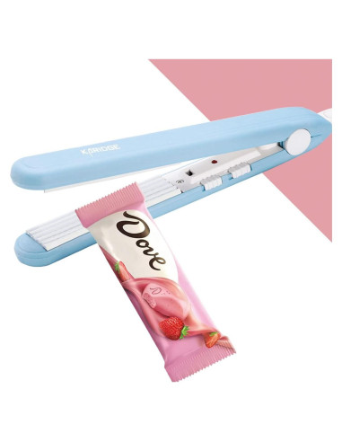 Sellador de Bolsas Manual Karidge 20W Azul - Gadget de Cocina