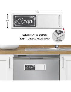 Imán de Lavavajillas Limpio Sucio Danoib 17.8 x 5.1 cm 2